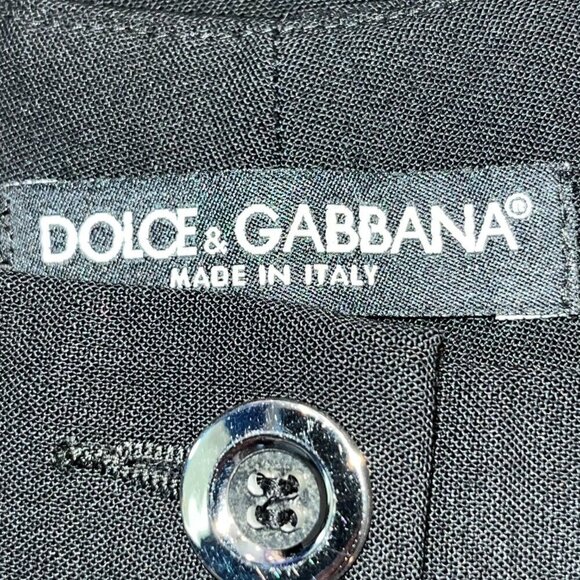 DOLCE & GABBANA Made in Italy Women's Black Trousers Slacks Pants - EUC - Picture 8 of 8